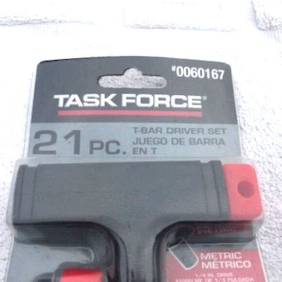 T-bar Driver Set . 21 Piece . Task Force ......... New in Package - Picture 2 of 4